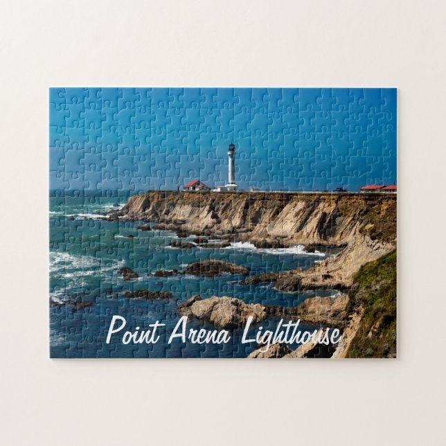 Point Arena Lighthouse Scenic Jigsaw Puzzle (Horizontal)