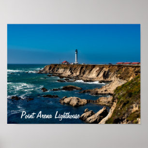 Point Arena Lighthouse Scenic Poster