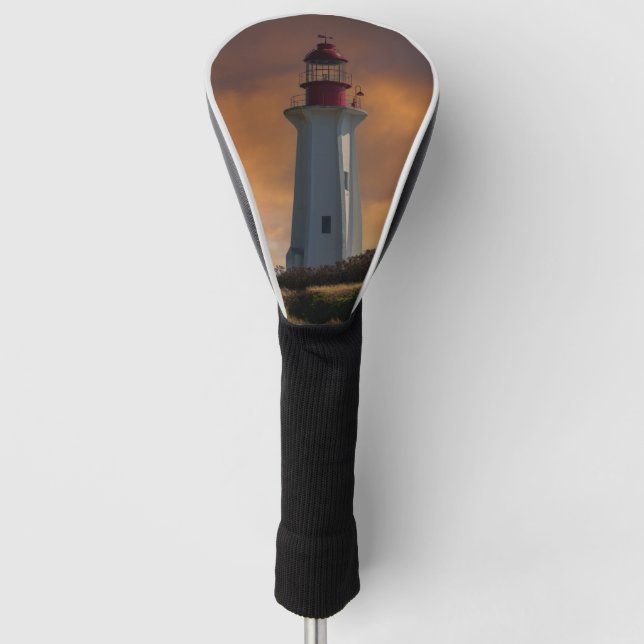 Point Atkinson Lighthouse at sunset Golf Head Cover (Front)