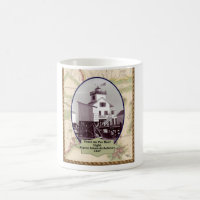Point Au Fer Reef Lighthouse mug