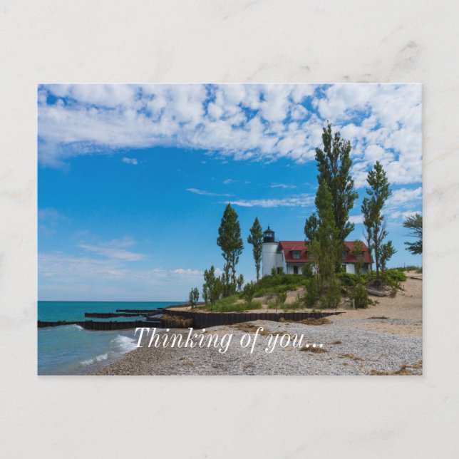 Point Betsie Light Postcard (Front)