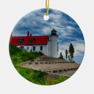 Point Betsie Lighthouse Ceramic Ornament