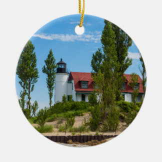 Point Betsie Lighthouse Ceramic Tree Decoration