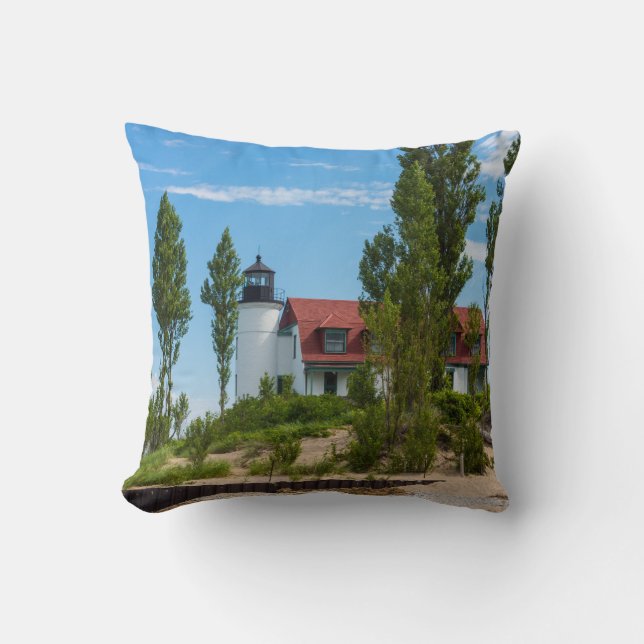 Point Betsie Lighthouse Cushion (Front)