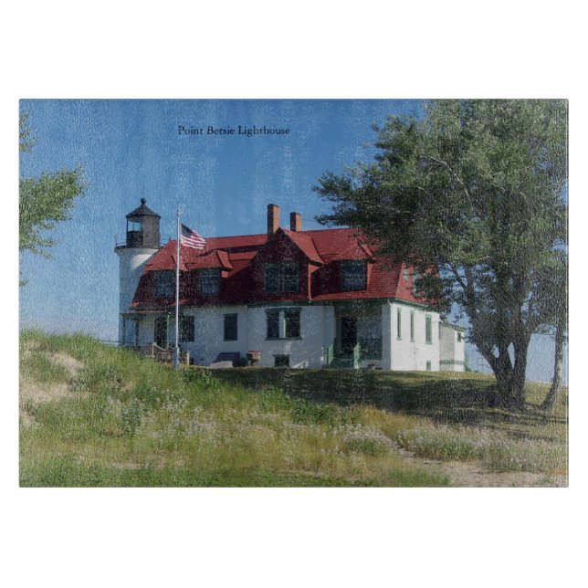 Point Betsie Lighthouse cutting board (Front)