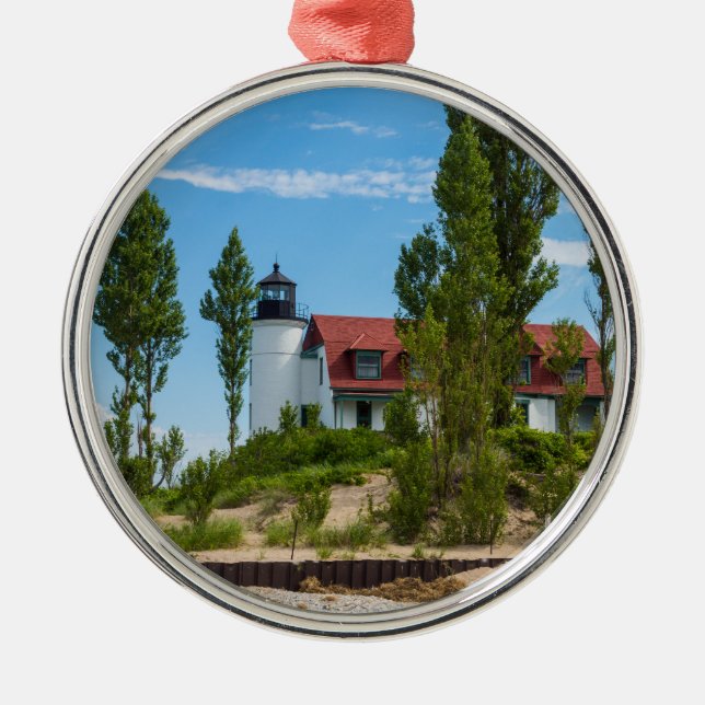 Point Betsie Lighthouse Metal Ornament (Front)
