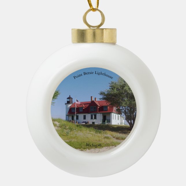 Point Betsie Lighthouse ornament (Front)