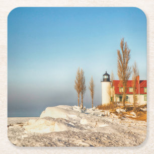 Point Betsie Square Paper Coaster