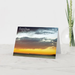 Point Dume Sunset Card