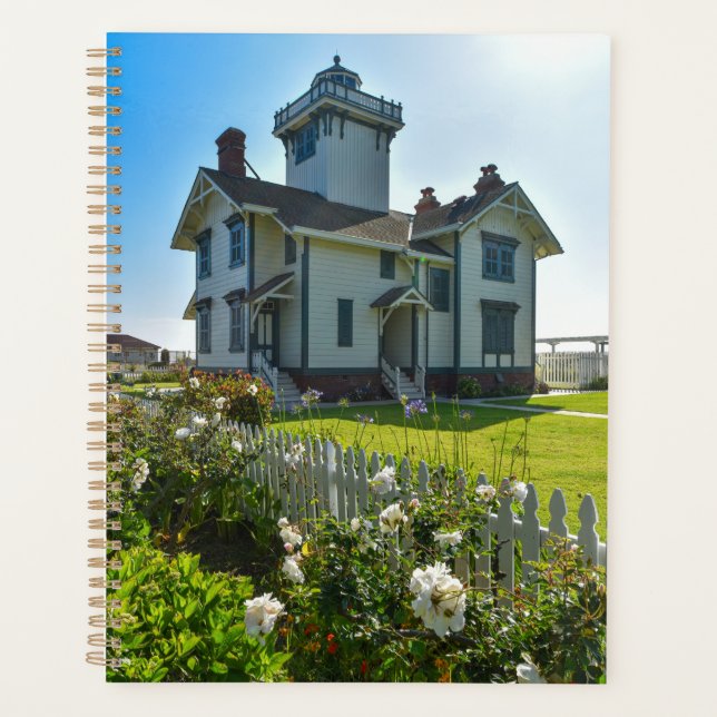 Point Fermin Lighthouse Coastal Planner Photo Art (Front)