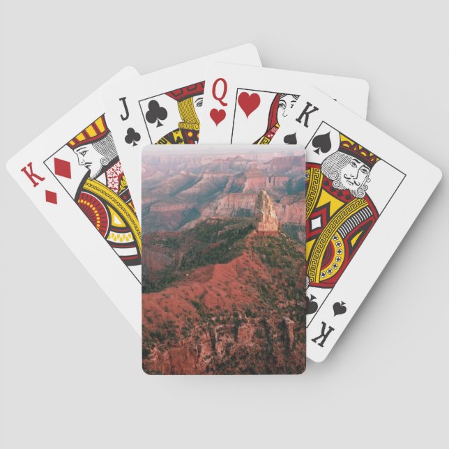 Point Imperial and Mount Hayden at Sunset Playing Cards (Back)
