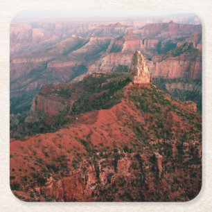 Point Imperial and Mount Hayden at Sunset Square Paper Coaster