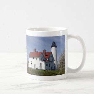 Point Iroquois Lighthouse spring mug
