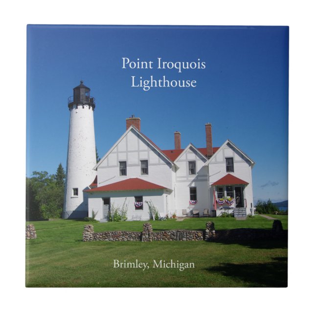 Point Iroquois Lighthouse tile (Front)