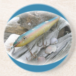 Point Jude Cape Codder Vintage Fishing Lure Coaster