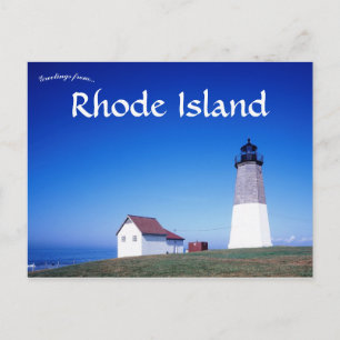 Point Judith Light Rhode Island USA Postcard