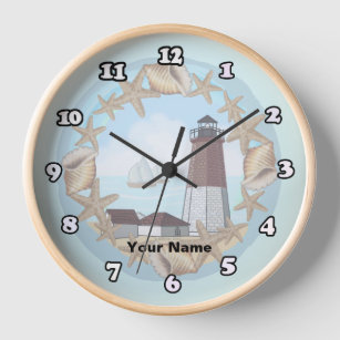 Point Judith Lighthouse custom name  Clock