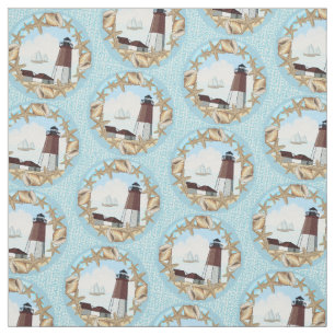 Point Judith Lighthouse Fabric