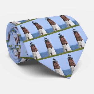Point Judith Lighthouse, Rhode Island Mens Tie
