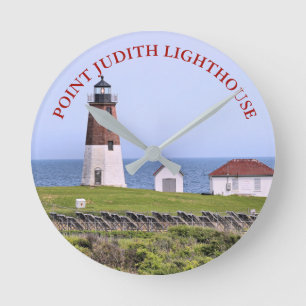 Point Judith Lighthouse, Rhode Island Wall  Clock