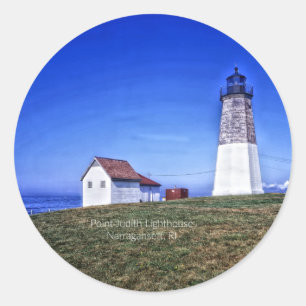 Point Judith Lighthouse, RI Classic Round Sticker