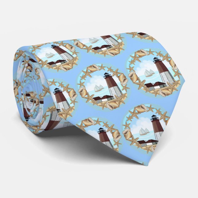 Point Judith Lighthouse   tie (Rolled)