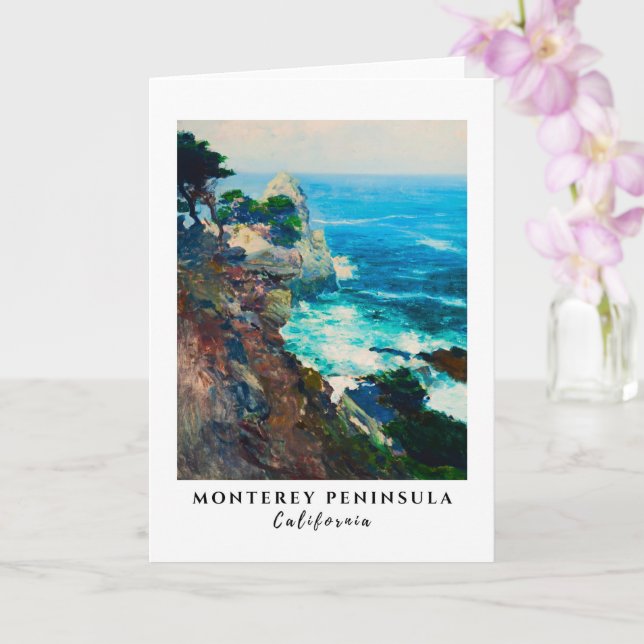 Point Lobos Monterey Peninsula California Seascape Card (Orchid)