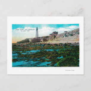 Point Loma and Lighthouse at Low Tide Postcard