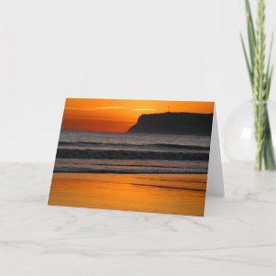 POINT LOMA BEACH SUNSET CARD