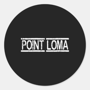 Point Loma San Diego Beaches California Souvenir Classic Round Sticker