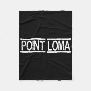 Point Loma San Diego Beaches California Souvenir Fleece Blanket