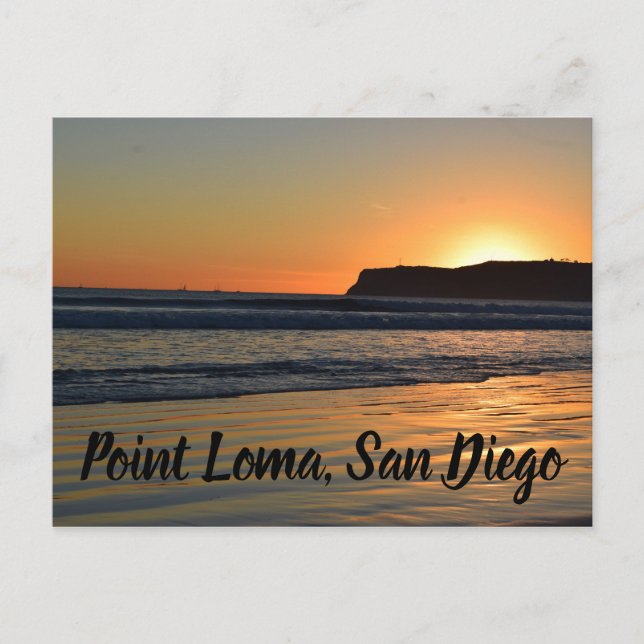 Point Loma, San Diego Holiday Postcard (Front)