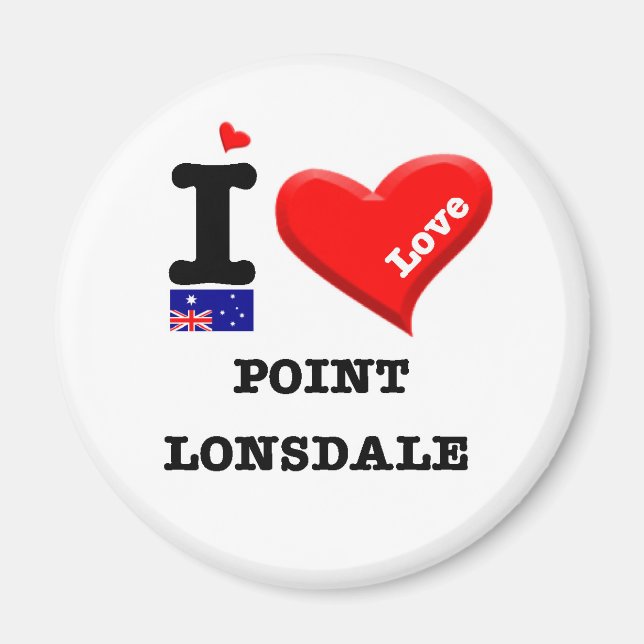 POINT LONSDALE - I Love Magnet (Front)