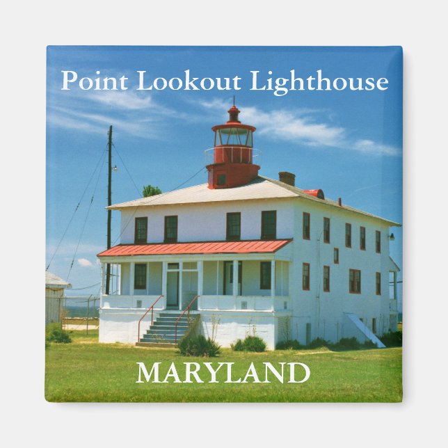 Point Lookout Lighthouse, Maryland Magnet (Front)