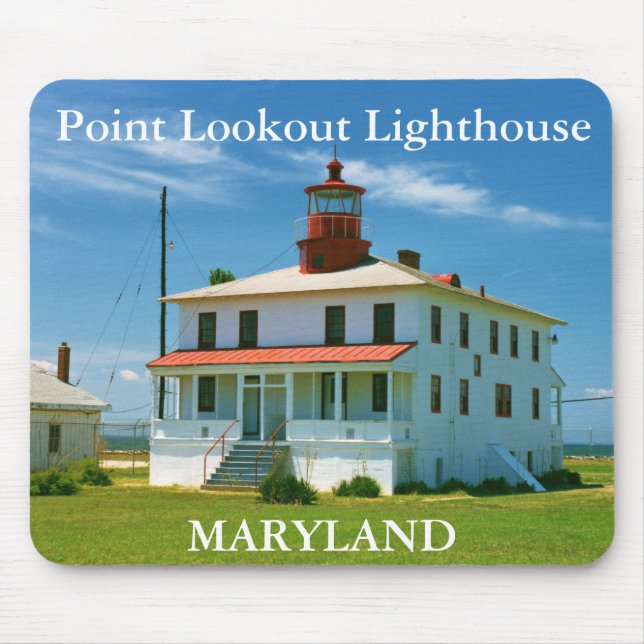 Point Lookout Lighthouse, Maryland Mousepad (Front)