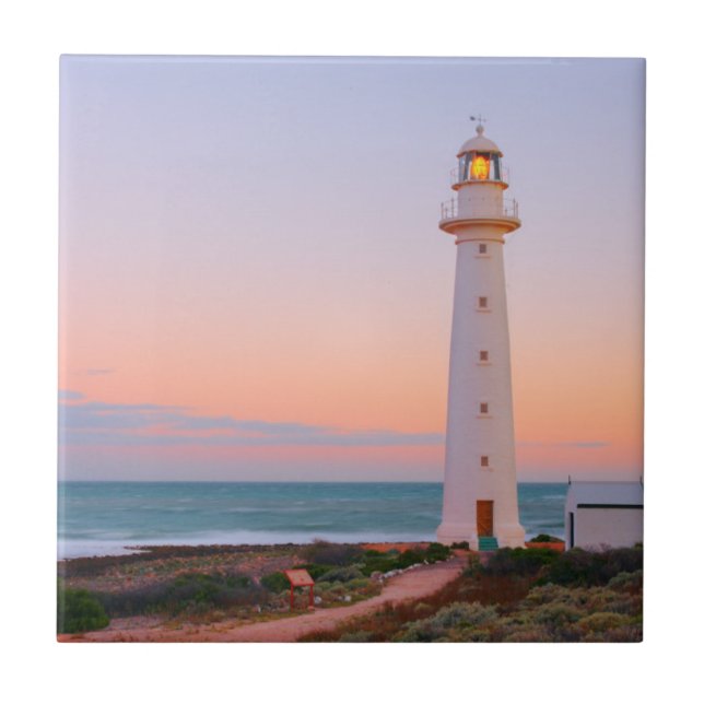 Point Lowly Lighthouse Ceramic Tile (Front)