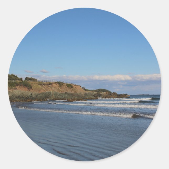 Point Michaud Beach Classic Round Sticker (Front)
