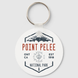 Point Pelee National Park Canada Distressed  Key Ring