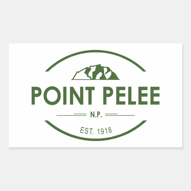 Point Pelee National Park Ontario Canada Rectangular Sticker (Front)