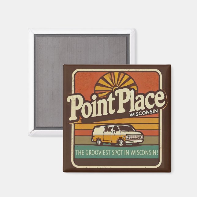 Point Place Wisconsin Magnet (Front/Back)