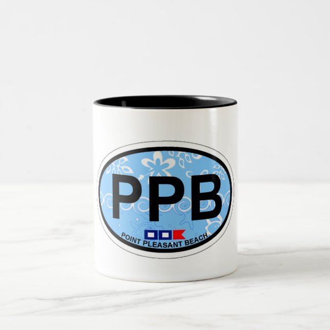 Point Pleasant Beach. Two-Tone Coffee Mug (Center)