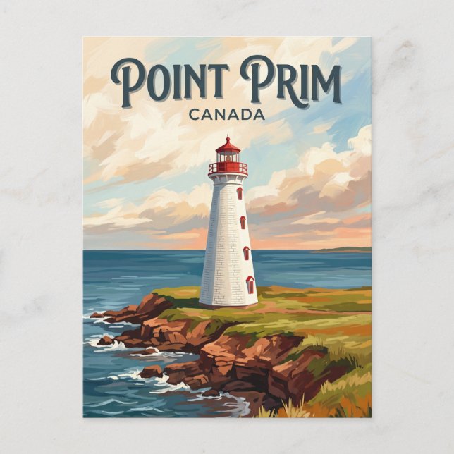 Point Prim Lighthouse Canada Postcard (Front)