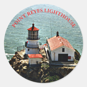 Point Reyes Lighthouse, California Round Sticker