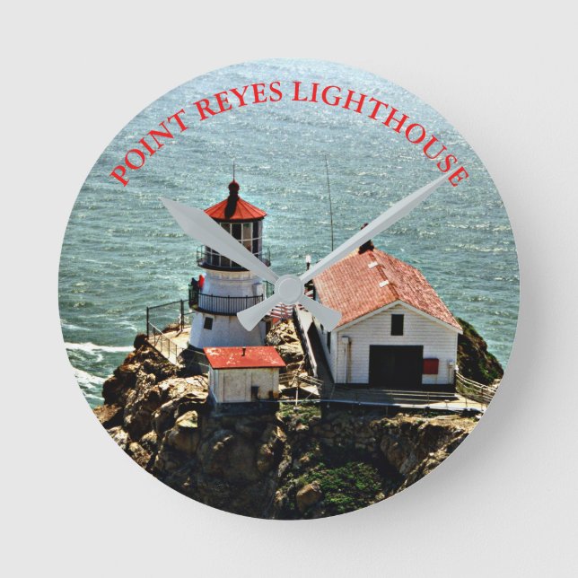 Point Reyes Lighthouse, California Wall  Clock (Front)