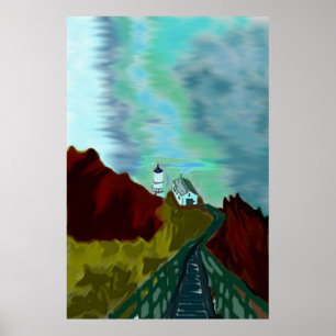 Point Reyes lighthouse Poster