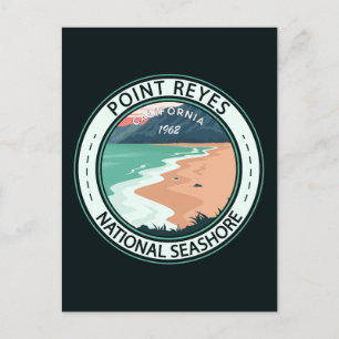 Point Reyes National Seashore California Badge Postcard