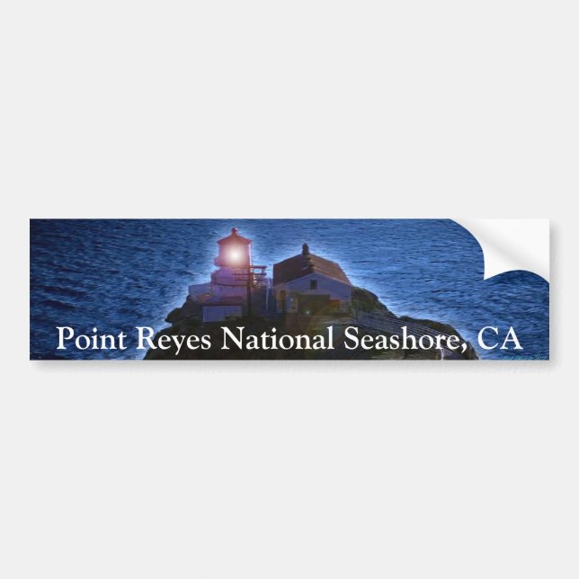Point Reyes National Seashore Lighthouse CA Bumper Bumper Sticker (Front)