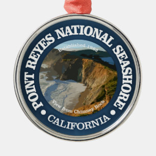 Point Reyes National Seashore Metal Ornament