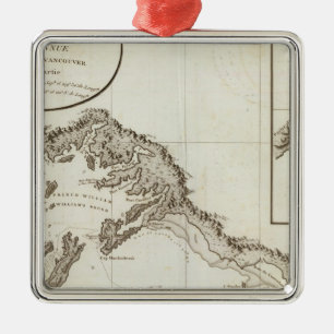 Point Riou to Point Possession Alaska Metal Ornament