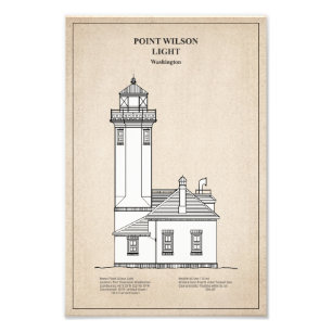 Point Wilson Lighthouse - Washington - SBD Photo Print